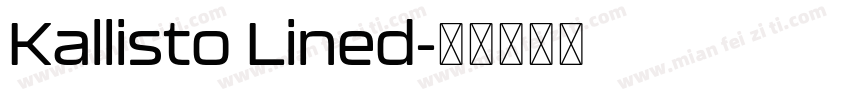 Kallisto Lined字体转换
